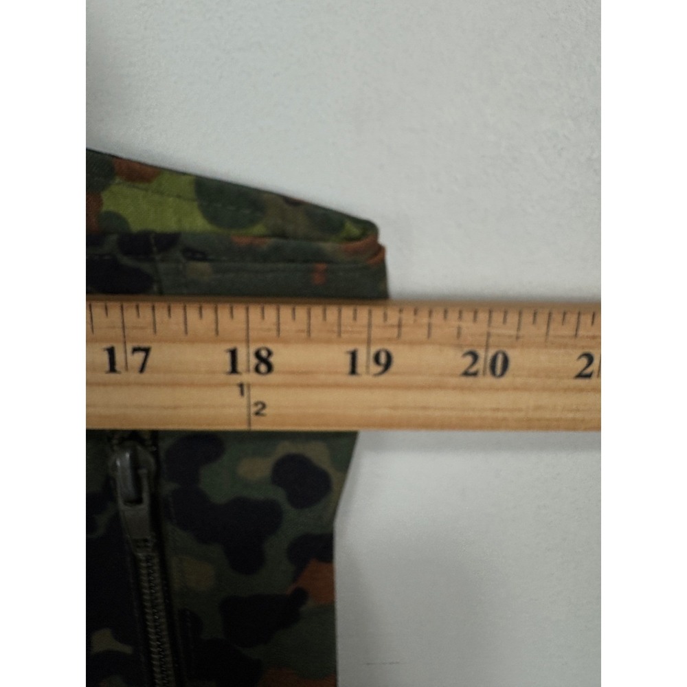 VTG German Military Feuchter Ringelai Camo Waterproof Bib Overalls Green Men 38" - Picture 6 of 8